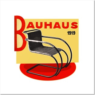 Bauhaus Avant-garde art school! Modernist armchair. Posters and Art